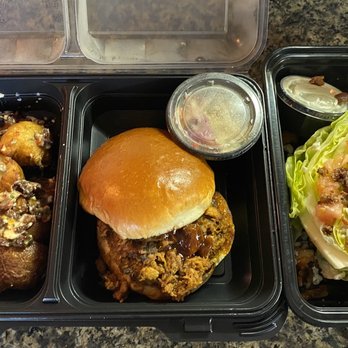 101 Craft Kitchen - Roasted potatoes with blue cheese, Pulled Pork Sandwich, 101 Wedge Salad. - New American Near Me - Westerville, Ohio