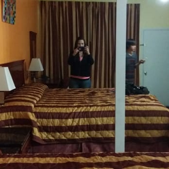 Encore Motel - Mirrors on the wall make the room look bigger. Cute beach house feel when the curtains are open. - Hotels Near Me - Marina Del Rey, California