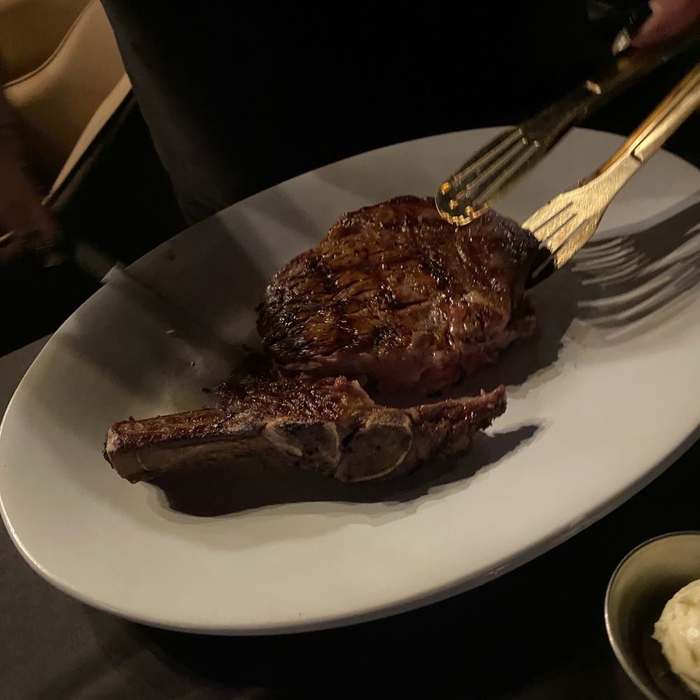 Bone in, dry aged ribeye