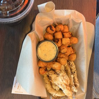sneakybird - Chicken Tenders - Tenders Meal (6) w/garlic Parmesan seasoning and sweet potato tots. - Chicken Wings Near Me - Surprise, Arizona