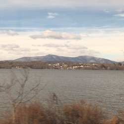 Amtrak - Passing along the Hudson River as seen from Amtrak's Ethen Allen Express