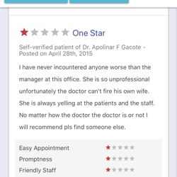 Apolinar F Gacote, MD - Alvarado Medical Clinic