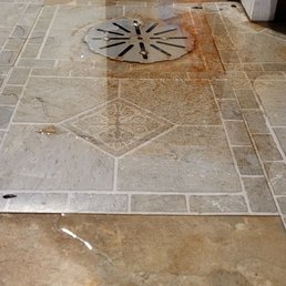 My leaky floor drain before Roman fixed it right up!