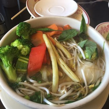 SEA Restaurant - Chicken Pho with steamed vegetables - Vietnamese Near Me - Rochester, New York