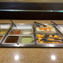 lunch buffet line