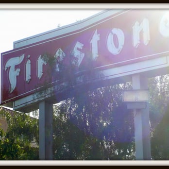 Firestone Complete Auto Care - El Camino Real sign. - Tires Near Me - Redwood City, California