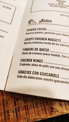 Menu photo 2 The Fitzgerald València, V Menu photo 2 The Fitzgerald València, V