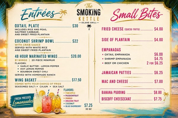 Menu photo 1 The Smoking Kettle Upland, CA