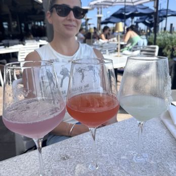 Castaway Burbank - Three different mimosas from the left- the butterfly, sunrise and cloud 9 - Bars Near Me - Burbank, California