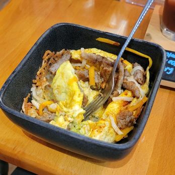 Cozy Coffee Restaurant & Bar - Breakfast Bowl w/ Hashbrowns, Egg, Sausage and Cheese - Coffee & Tea Near Me - Temple Terrace, Florida Cozy Coffee Restaurant & Bar - Breakfast Bowl w/ Hashbrowns, Egg, Sausage and Cheese - Coffee & Tea Near Me - Temple Terrace, Florida
