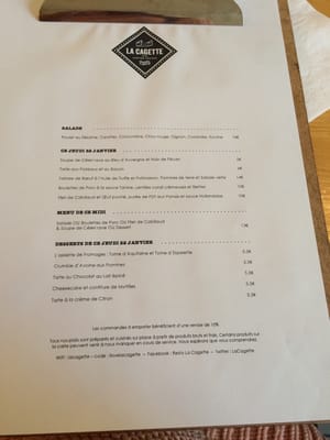 Menu photo 4 La Cagette Bordeaux, 33