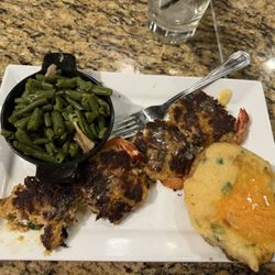 Don’s Seafood - Gonzales - Grilled stuffed shrimp with green beans and baked potato