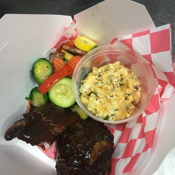 Tails and Bones - Short Rib, Seafood Mac and cheese. Grilled Vegetables. - Seafood Near Me