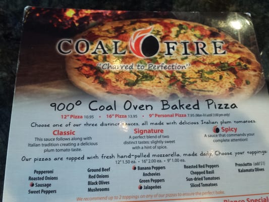 Menu photo 5 Coal Fire Pizza Hunt Valley, MD Menu photo 5 Coal Fire Pizza Hunt Valley, MD