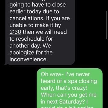 TrimBody M.D - Waiting around between bookings due to cancellations comes with the spa industry. Don't penalize reliable customers when others cancel. - Medical Spas Near Me - San Marcos, California TrimBody M.D - Waiting around between bookings due to cancellations comes with the spa industry. Don't penalize reliable customers when others cancel. - Medical Spas Near Me - San Marcos, California