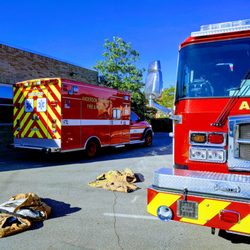 Anderson Township Fire Department Station 6 - Ambulance and firetruck