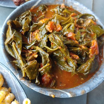 La Cabra Brewing Smokehouse - Collard greens prepared with roma tomatoes, bacon and onions. Definitely different for us but hella tasty - Brewpubs Near Me - Bryn Mawr, Pennsylvania La Cabra Brewing Smokehouse - Collard greens prepared with roma tomatoes, bacon and onions. Definitely different for us but hella tasty - Brewpubs Near Me - Bryn Mawr, Pennsylvania
