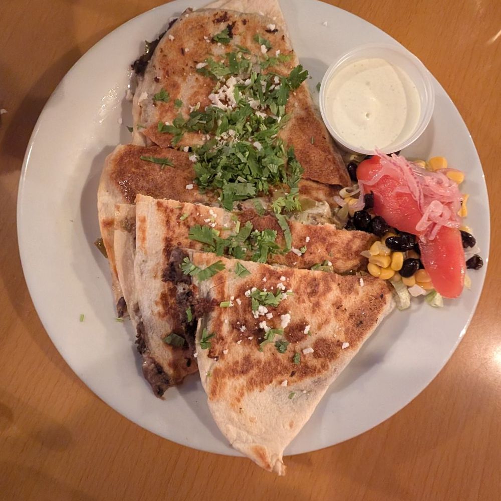 Panucho's - Veggie Quesadilla (no plantains) - Mexican Near Me - San Juan, Puerto Rico Panucho's - Veggie Quesadilla (no plantains) - Mexican Near Me - San Juan, Puerto Rico