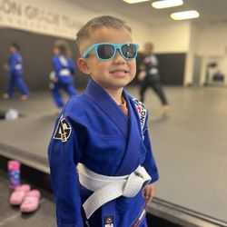 Carlson Gracie Green Valley - Cool in blue before training