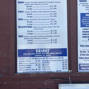Graeagle Mountain Frostee - Menu - Burgers Near Me - Graeagle, California