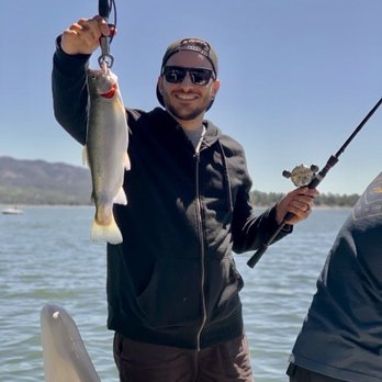 Fish Big Bear Charter Service - It's a keeper!  Thanks Captain Sean for showing me the ropes! - Fishing Near Me - Big Bear Lake, California