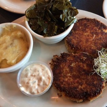 West Cobb Diner - Crab cakes with collards & mashed potatoes - Diners Near Me - Marietta, Georgia West Cobb Diner - Crab cakes with collards & mashed potatoes - Diners Near Me - Marietta, Georgia