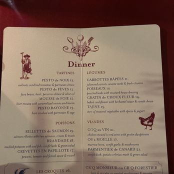 Buvette - Dinner menu - French Near Me - Paris, 75 Buvette - Dinner menu - French Near Me - Paris, 75