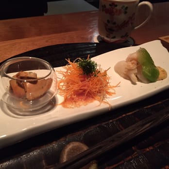 Wakuriya - Moriawase (assorted appetizers) - monkfish liver, carrot, lobster - Japanese Near Me - San Mateo, California Wakuriya - Moriawase (assorted appetizers) - monkfish liver, carrot, lobster - Japanese Near Me - San Mateo, California