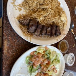 Beef kabob meal. Beef kabob meal.