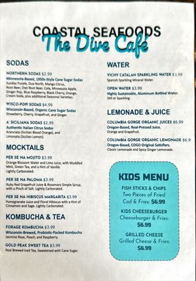 Menu photo 1 The Dive Saint Paul, MN