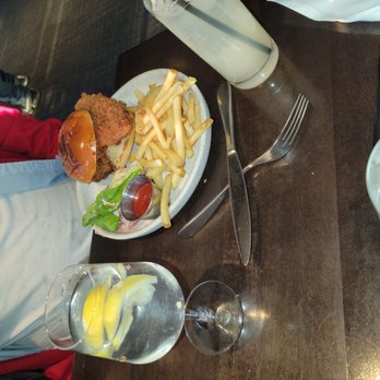 One Dine - Fried chicken sandwich and fries. - New American Near Me - New York, New York One Dine - Fried chicken sandwich and fries. - New American Near Me - New York, New York