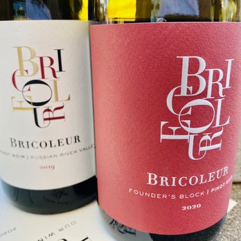Bricoleur Vineyards - The two Pinot's available for tasting today - Wineries Near Me - Windsor, California