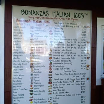 Bonanza's - Menu - Ice Cream & Frozen Yogurt Near Me - Oyster Bay, New York