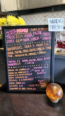 Menu photo 4 Taqueria La Princesa La Puente, CA