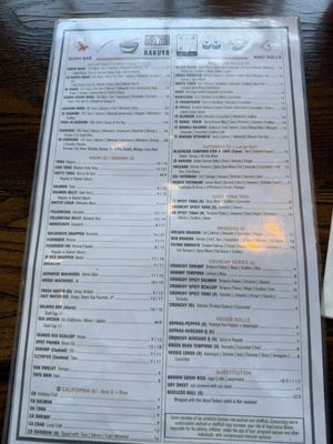 Menu photo 8 Rakuya Washington, DC, DC