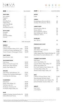 Menu photo 4 Nova Kitchen & Bar Garden Grove, CA