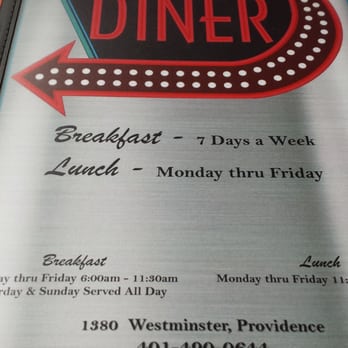 West Side Diner - Menu - cover page - Diners Near Me - Providence, Rhode Island West Side Diner - Menu - cover page - Diners Near Me - Providence, Rhode Island