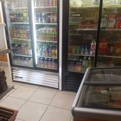 Las Pinatas - Refrigerated section inside the store.