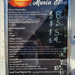 Empanadas Maria Elba - Menu