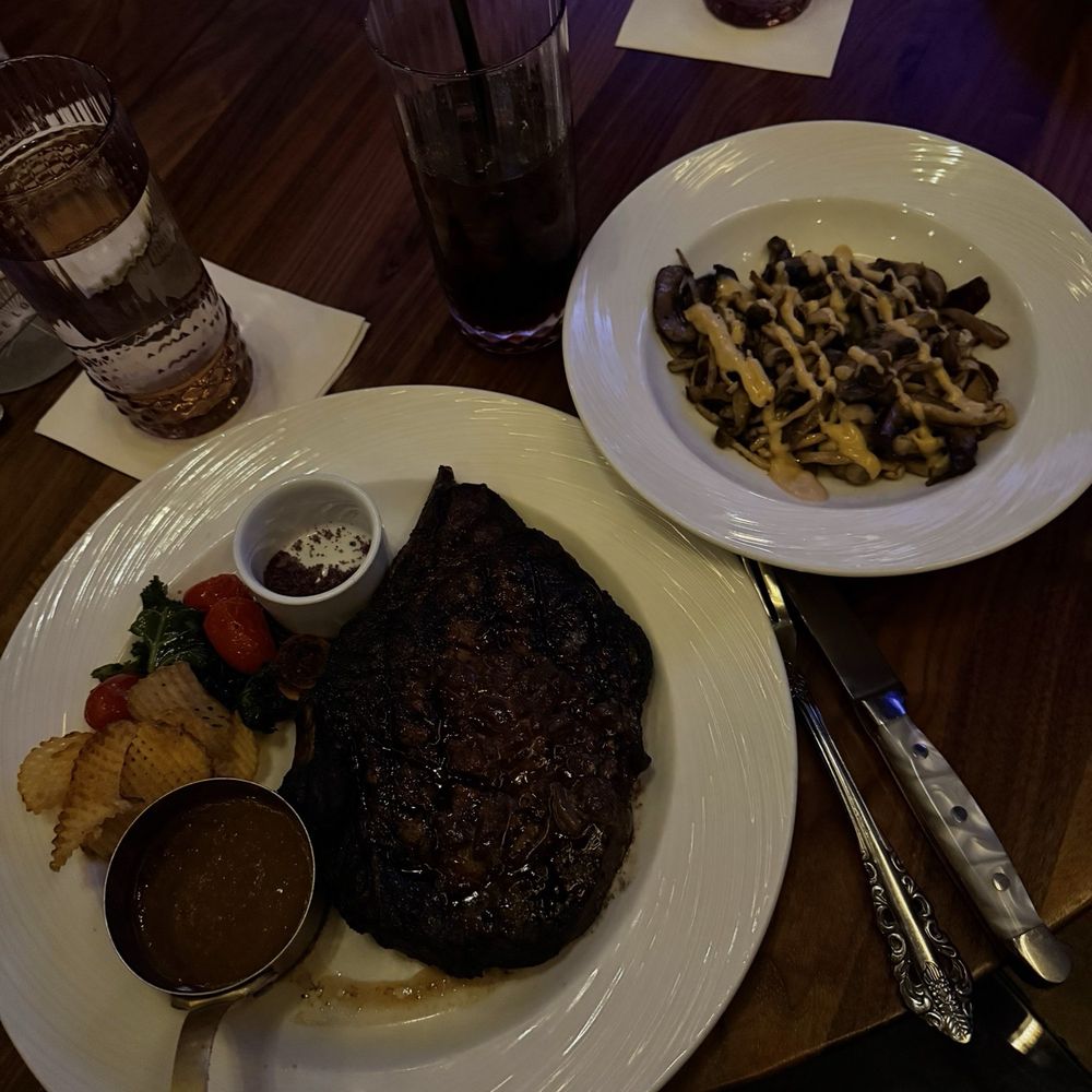The Chapman - Ribeye and mushrooms - Lounges Near Me - Winter Park, Florida