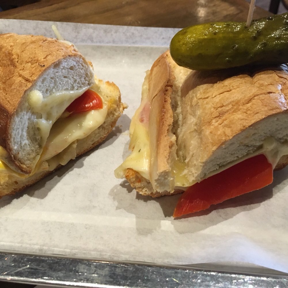 The Only Cafe - Vegetarian sandwich, it tasted alright, it was pretty cheesy!! - Coffee & Tea Near Me - Toronto, Ontario