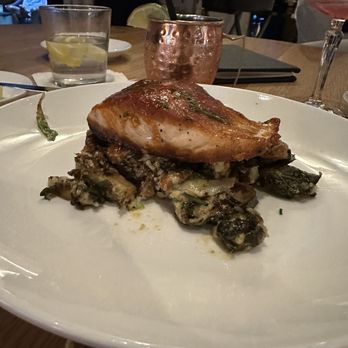 Drawbar - Peach Bourbon Salmon - Lounges Near Me - Atlanta, Georgia Drawbar - Peach Bourbon Salmon - Lounges Near Me - Atlanta, Georgia