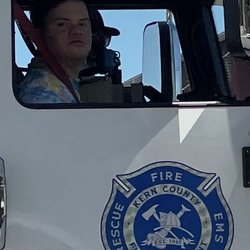 Kern County Fire Department - An awesome view sitting in that awesome fire truck!