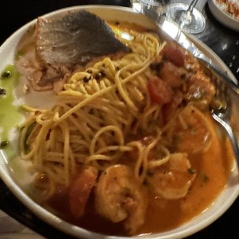 Tre Vele - Shrimp spaghetti Salmon added. - Italian Near Me - Sandy Springs, Georgia Tre Vele - Shrimp spaghetti Salmon added. - Italian Near Me - Sandy Springs, Georgia