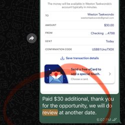 Chung's Tae Kwon Do - Declining review in exchange for discount