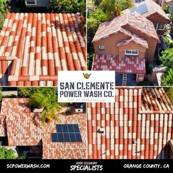 San Clemente Power Wash - Professional Roof Cleaning Before and After Orange County