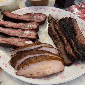 Moo's Craft Barbecue - 1.5 lbs pork ribs, 1.5 lbs brisket, 1/2 lb turkey - Barbeque Near Me - Los Angeles, California