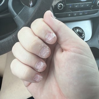 EM Nails - My unfinished half taken off nails. - Nail Salons Near Me - Boynton Beach, Florida EM Nails - My unfinished half taken off nails. - Nail Salons Near Me - Boynton Beach, Florida
