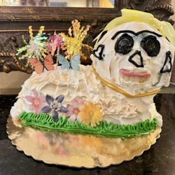 Frosty Falls Ice Cream - Wonderfully unhinged Easter lamb cake
