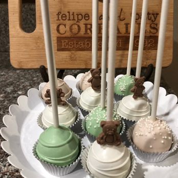 Our Sweet Bites - Gram cracker bears and simple cake pop combo. - Desserts Near Me Our Sweet Bites - Gram cracker bears and simple cake pop combo. - Desserts Near Me